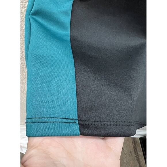 Womens Annabelle Dress Size Small Black and Teal Short Mesh Sleeve - Picture 4 of 12